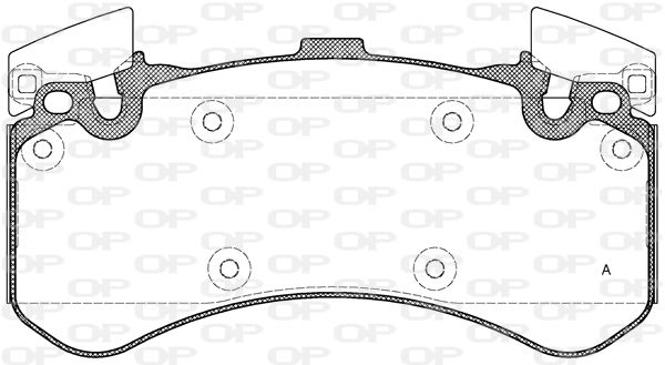 OPEN PARTS Комплект тормозных колодок, дисковый тормоз BPA1463.00